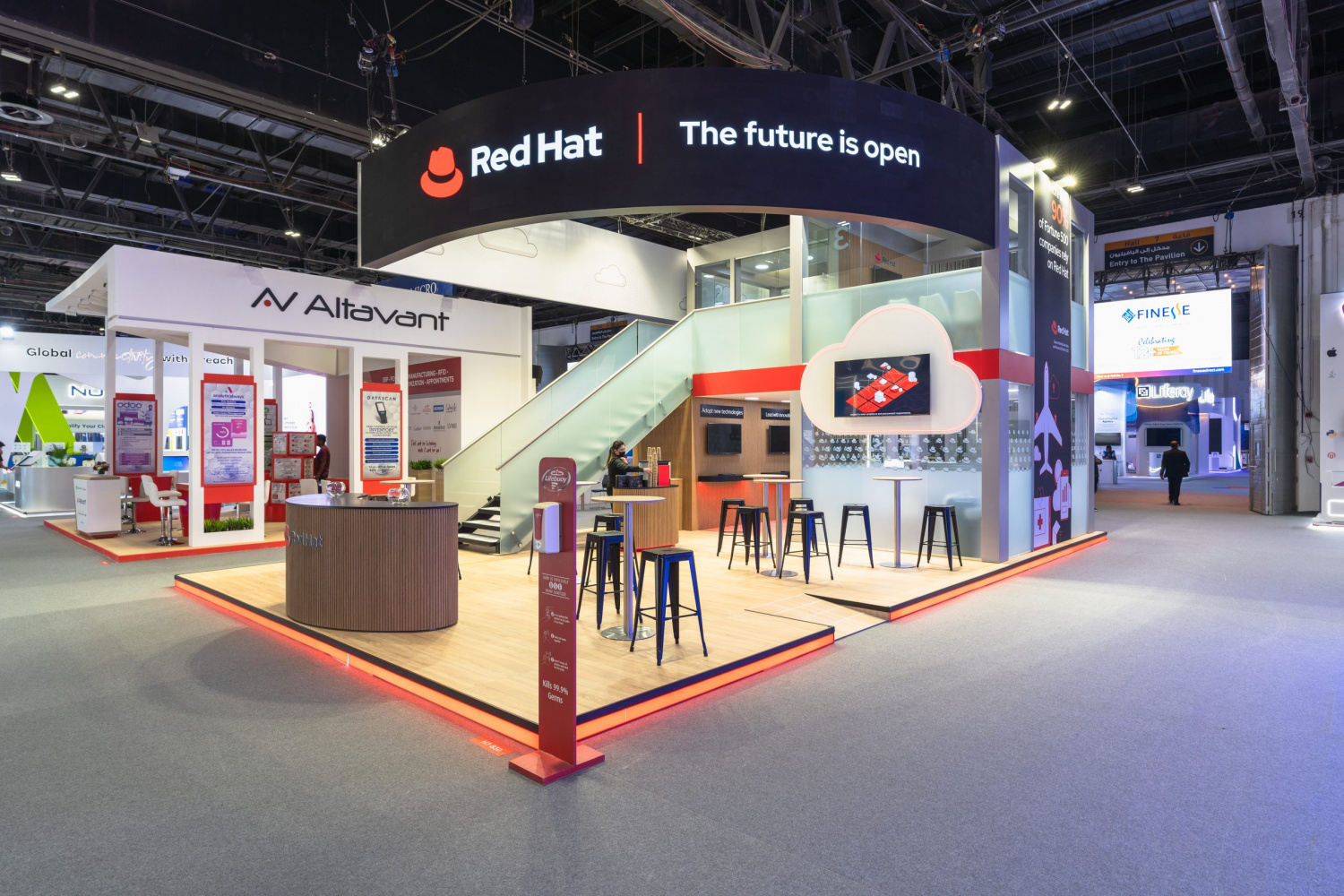 Red Hat  stand on GITEX exhibition