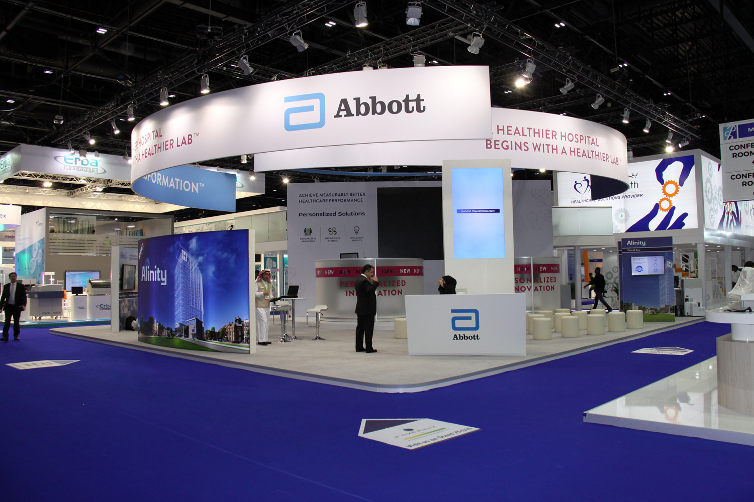Abbott stand on Medlab exhibition