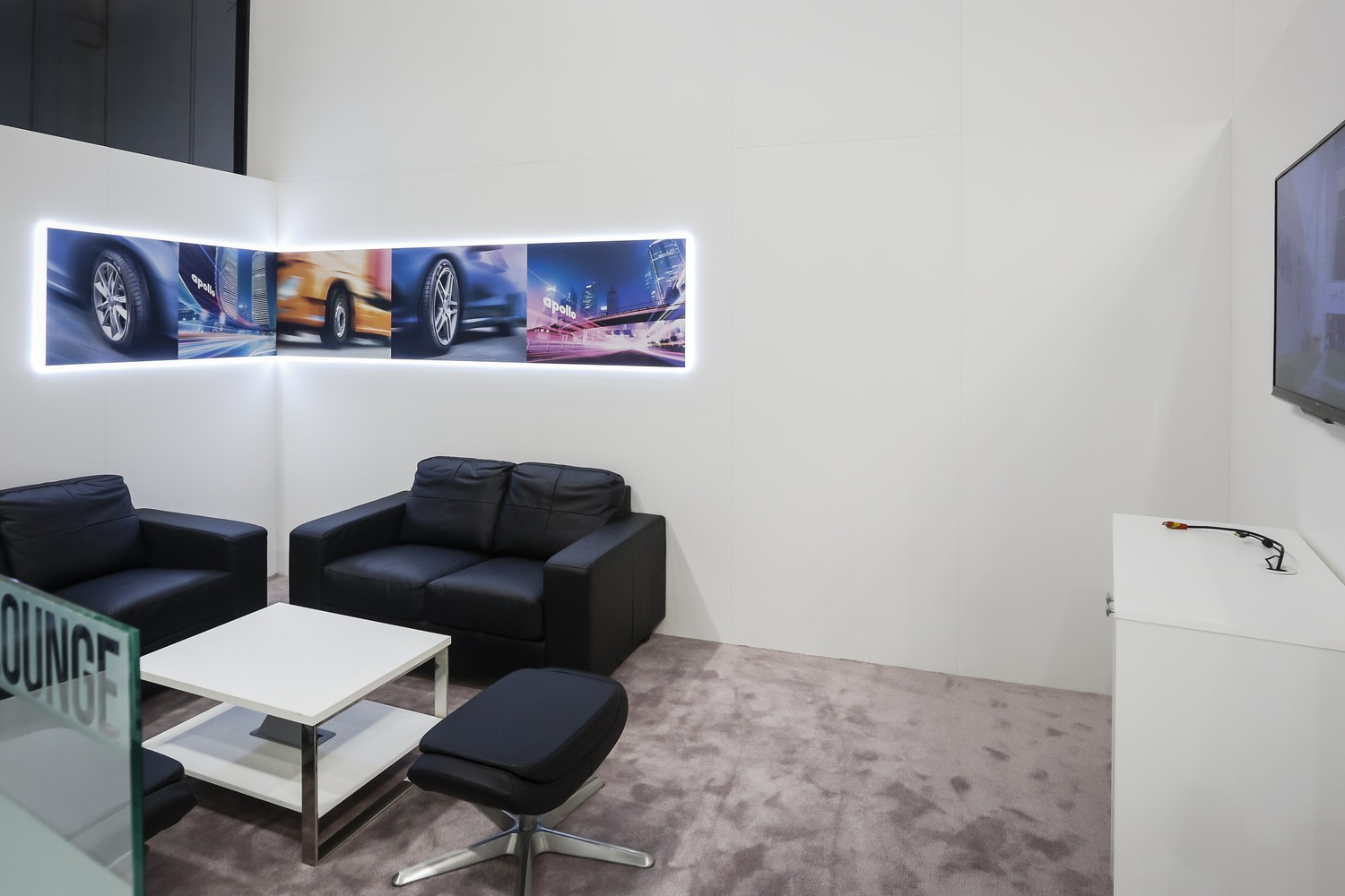 Apollo stand on Dubai International Motor Show exhibition