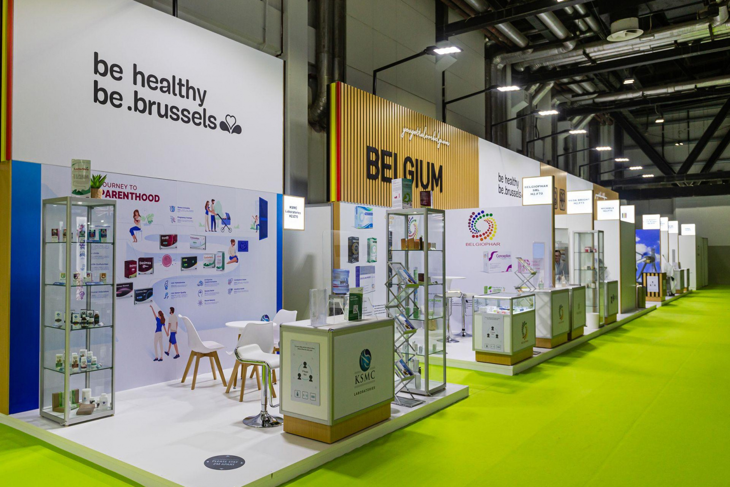 Belgium Pavilion stand on ArabHealth exhibition