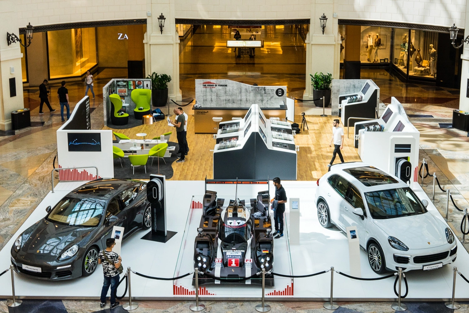 Porsche stand on Porsche Road Show exhibition