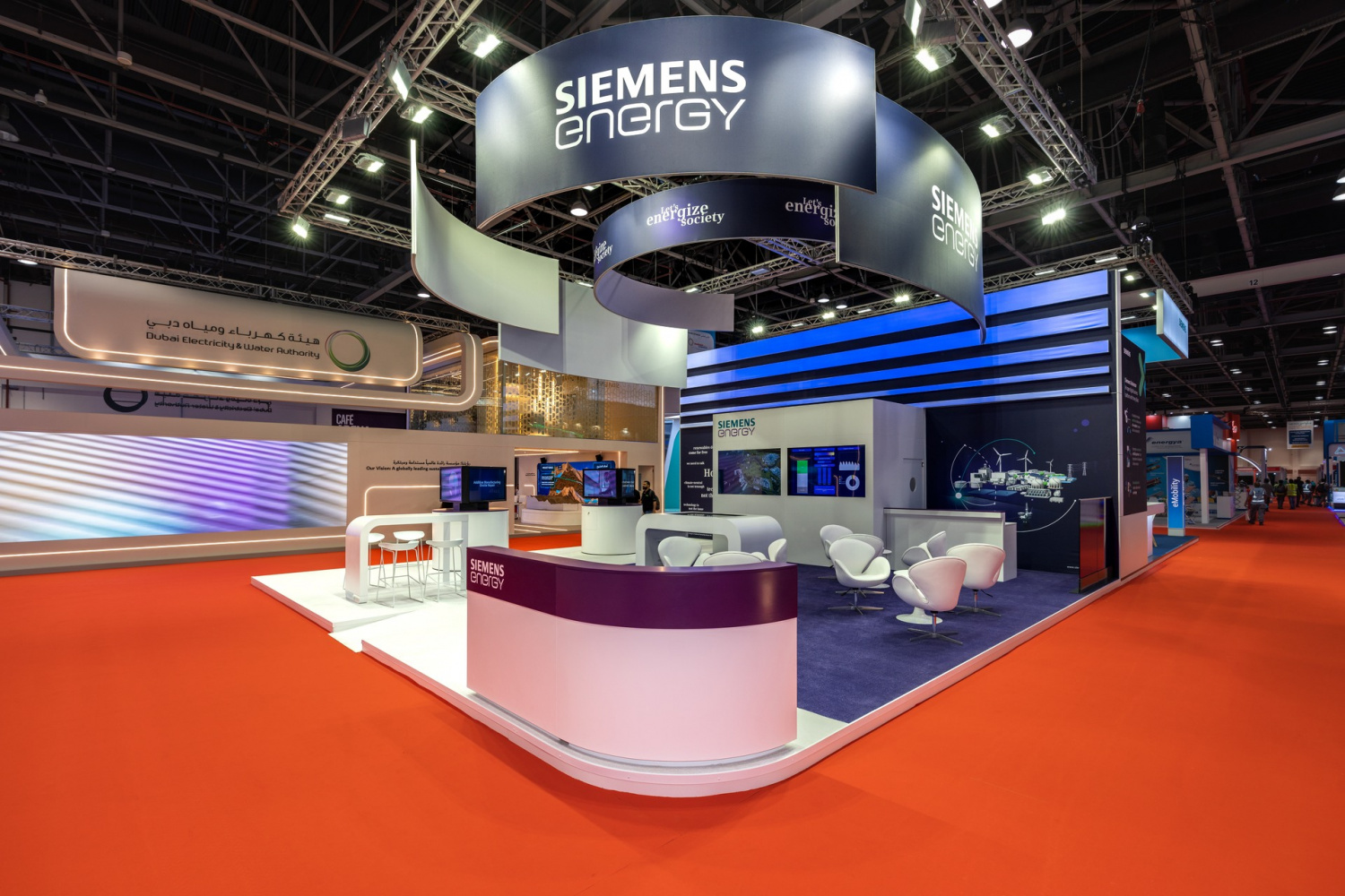 Siemens Energy stand on WETEX exhibition