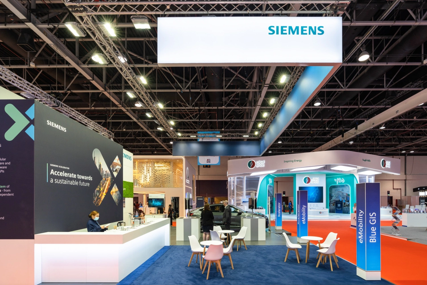 Siemens Industrial stand on WETEX exhibition