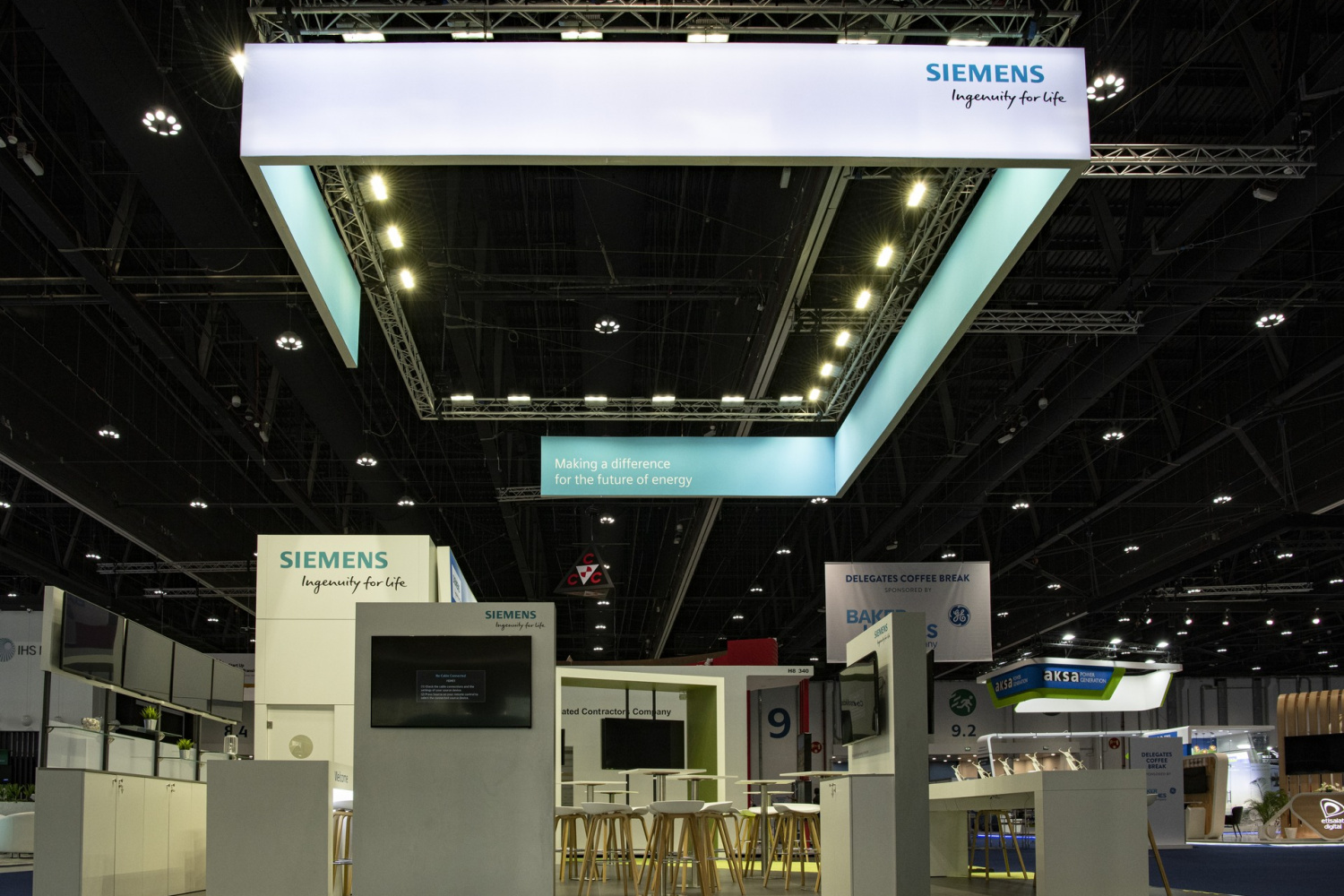 Siemens Industrial stand on World Energy Congress exhibition