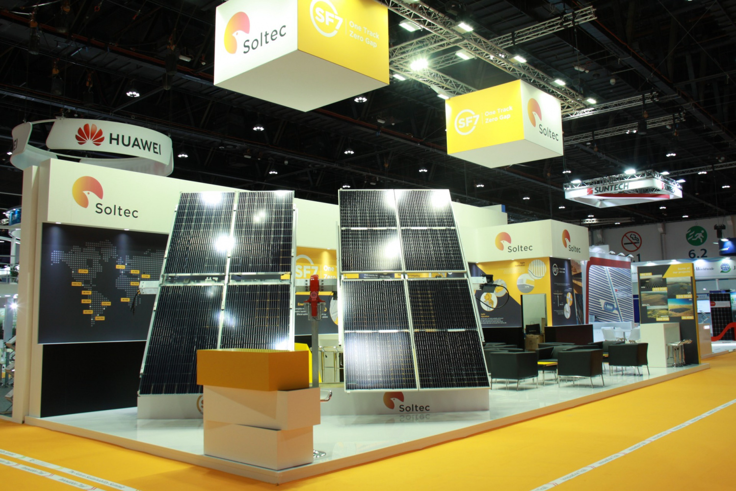 SOLTEC stand on World Future Energy Summit exhibition