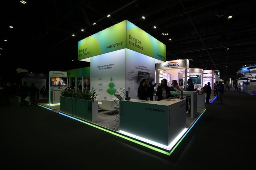 Kaspersky exhibition stand